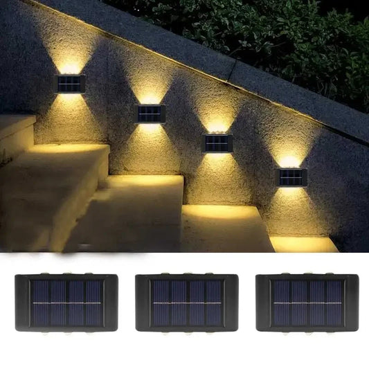 Solar LED Light, Outdoor Waterproof Wall Lamp, Dusk to Dawn Fence Lighting for Summer Garden Yard Porch Walkway Camping Home Dec RELUX.STORE