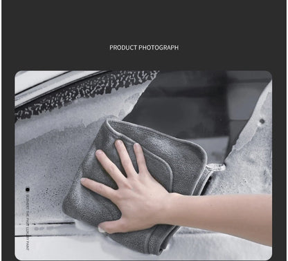 High-end Microfiber Auto Wash Towel Car Cleaning Drying Cloth Hemming Car Care Cloth Detailing Car Wash Towel