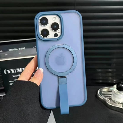 Luxury Matte Hand Wrist Strap Phone Case for for Magsafe iPhone 17 16 15 14 Plus 13 12 Pro Max 11 Magnetic Holder Stand Cover RELUX.STORE