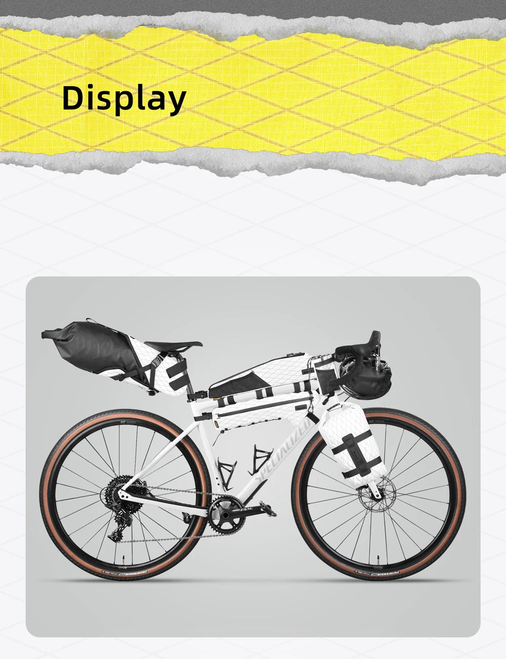 Rhinowalk Bike Frame Bag Water-Resistant Bicycle Triangular Crossbeam Bag For Mtb&Road Gravel Bike With Frame Lengths Over 17 In
