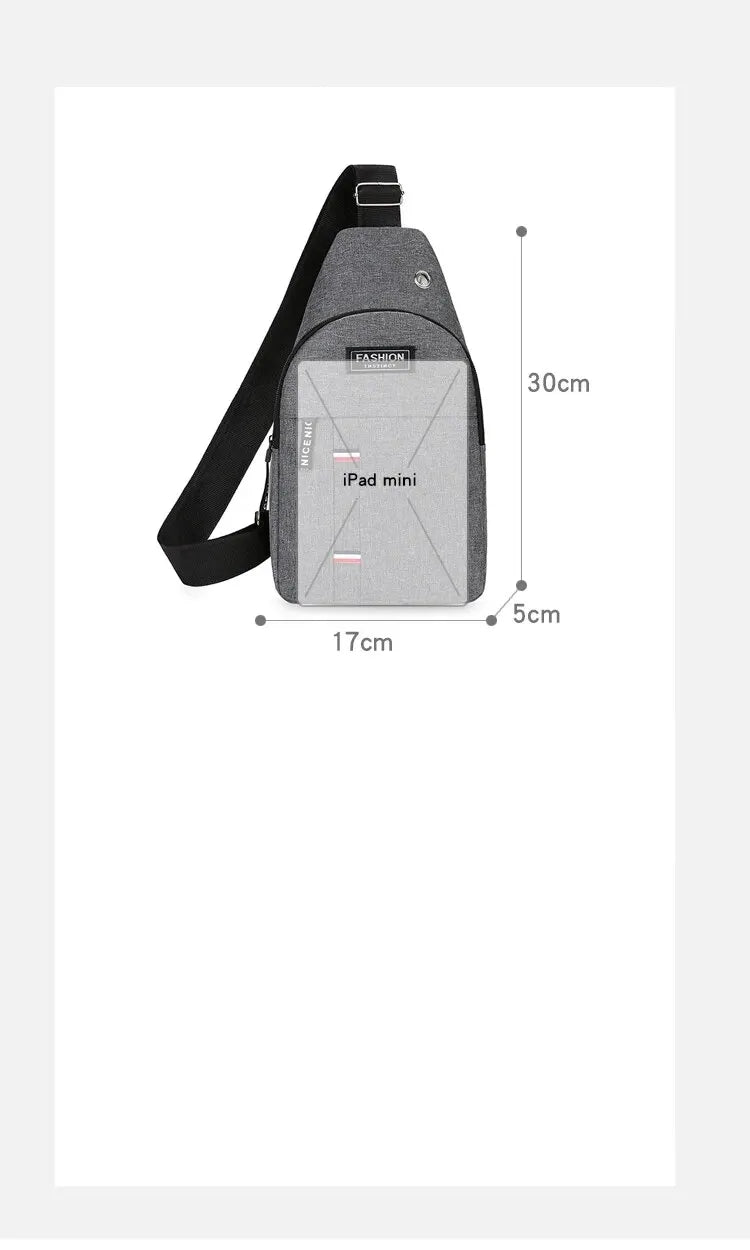Fashionable and Trendy Lightweight Single Minimalist Shoulder Crossbody Bag for Men with Large Capacity for Leisure and Sports RELUX.STORE