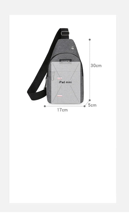 Fashionable and Trendy Lightweight Single Minimalist Shoulder Crossbody Bag for Men with Large Capacity for Leisure and Sports RELUX.STORE