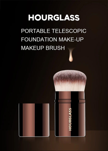 Hourglass Makeup Brush- No.22 Retractable Blush Brush Soft and Skin-friendly Fiber Hair Fashion Design Single Face Brush RELUX.STORE