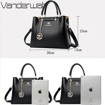 2024 Luxury Women Designer 3 Layers Shoulder Crossbody Sac Ladies Large Capacity Leather Handbags Shopper Brand Messenger Totes RELUX.STORE
