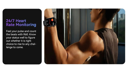 [World Premiere] Blackview Smartwatch R60 Watch 1.96'' AMOLED Display 800mAh Bluetooth Phone Calls Health and Fitness Tracking