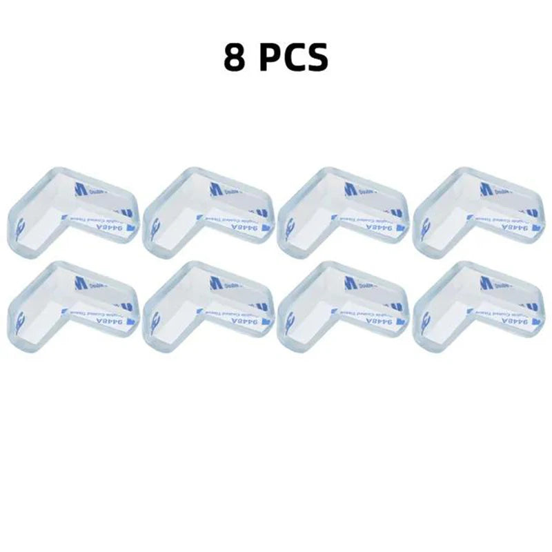 4pcs/8pcs/12pcs Children Baby Safety Silicone Protector Table Corner Edge Protector Child Anti-collision Edge Protector RELUX.STORE