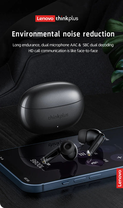 Original Lenovo XT88 TWS Wireless Earphones Bluetooth 5.3 Dual MIC Stereo Noise Reduction Bass HIFI Touch Control Earbuds RELUX.STORE