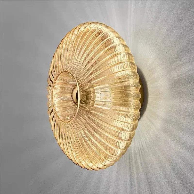 Glass Wall Lamp Glass Wall Sconce For Corridor Background Bedroom Living Room Bedside Ambiance Wall Light Indoor Home Decor RELUX.STORE