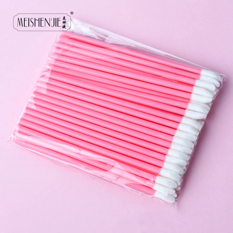 Wholesale 50/1000pcs Lip Brushes Applicators Eyelashes Brush Lipstick Brush Lip Gloss Applicator Wands Makeup Beauty Tool RELUX.STORE