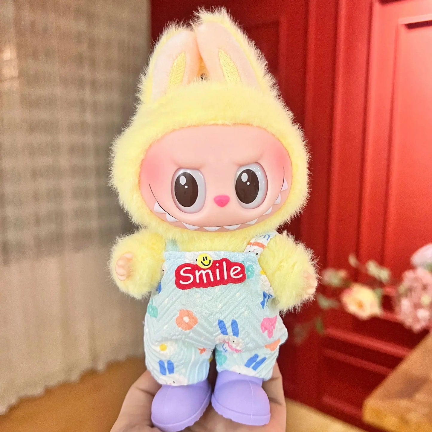 Labubu Clothing Popular New Products Fashion Velcro 17cm Doll Cute Dress Casual Set Skirt Plush Toy Clothing