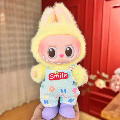 Labubu Clothing Popular New Products Fashion Velcro 17cm Doll Cute Dress Casual Set Skirt Plush Toy Clothing