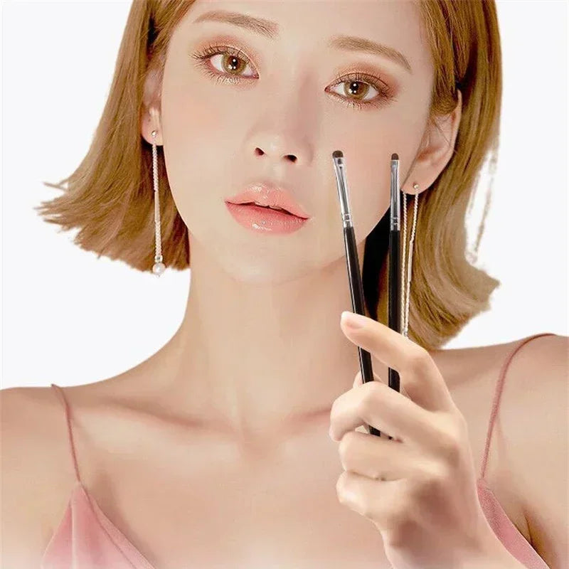 Small Angle Precise Detail Eyeshadow Brush Soft Horse Hair Eyelid Highlighter Lying Silkworm Makeup Brushes Eyes Make Up Tools RELUX.STORE