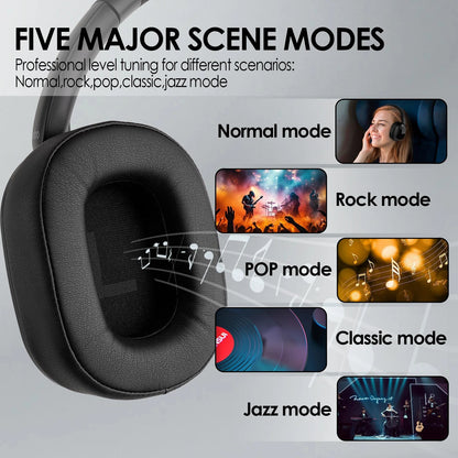 Siindoo JH-ANC930Plus Active Noise Cancelling Headphones, Hybrid Wireless Headphone With Multi Magnetic Touch Control LED Screen RELUX.STORE