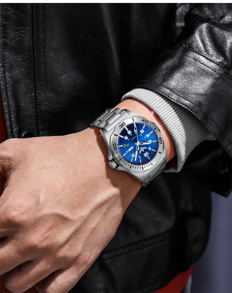 Yelang V1019 Brand 44MM Men Watch NH36 100M PROFESSIONAL WATERPROOF Deep Diving Mechanical Automatic Watch Sapphire Lens Reloj