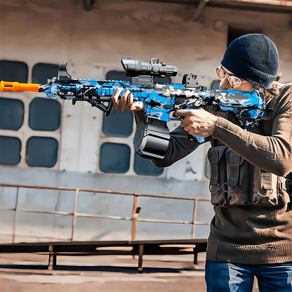لعبة مسدس M416 في الهواء الطلق، مسدس كهربائي، لعبة إطلاق رصاصة هلامية، لعبة كرة ماء صيفية تفاعلية للآباء والأطفال