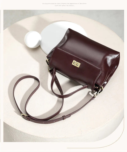 Women Cowhide Genuine Leather Tote Bag Lady Designer Luxury Soft Leather Handbag Fashion Crossbody Bags Female Shoulder Handbag RELUX.STORE