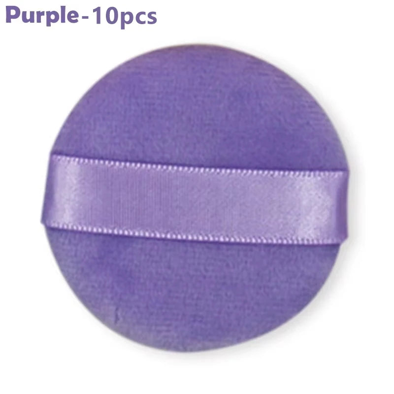 5/10Pcs Round Makeup Sponges Cosmetics Tools Soft Velvet Powder Puff Blender Sponges Facial Foundation Puffs Make Up Accessories RELUX.STORE