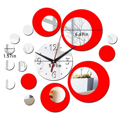 2024 New Wall Clock Watch Quartz Acryli Mirror Modern Wall Stickers 3D Arrival Design Luxury Cllocks Living Room Decration RELUX.STORE
