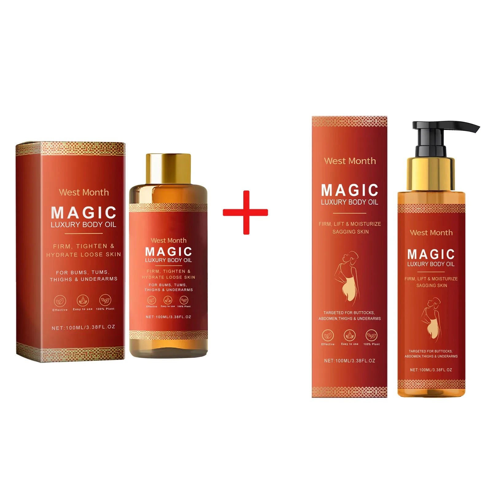 Magic Luxury Body Oil Deeply Moisturizing Dry Skin Tightening Firming Chest Thighs Rejuvenating Repairing Soften Nourishing Oil RELUX.STORE