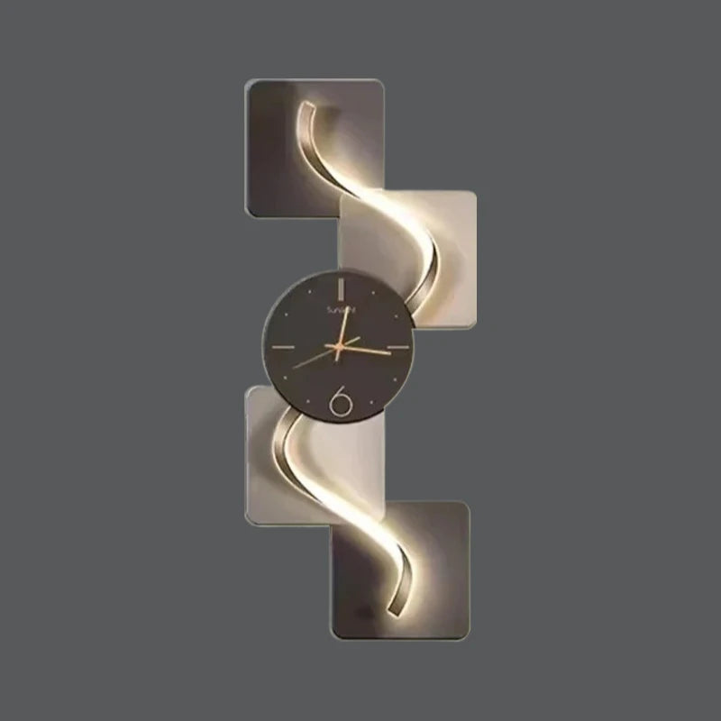 hot sale  Design Wall Clocks Big Size Art Luminous Living Room Wall Clock Minimalist Modern Home Decor
