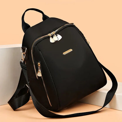 Simple Pu Black Large Capacity Backpacks Women Travel Bag Solid Harajuku Student Schoolbag Backpack Unisex Bags High Street