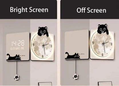 Modern Corner Wall Clock Large Interior Wall Clock Led Digital Watch Luxury Living Room Decorations Home Decoration Accessories