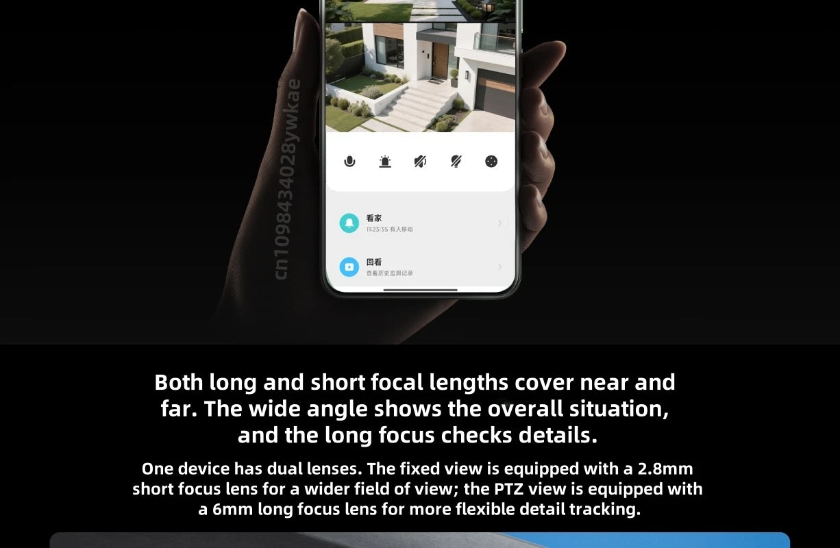 Xiaomi Outdoor Camera 4 Dual-Lens 3K  360° PTZ Auto Tracking AI Human Detection IP66 Color Night Vision｜Remote Monitoring ﻿