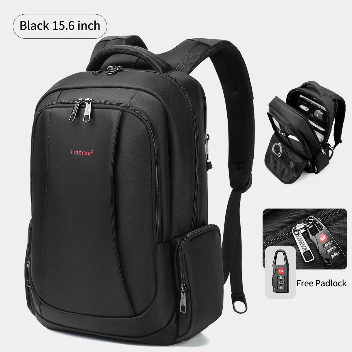 Tigernu Men Backpack 14 15.6 17.3inch Laptop Backpack Bags For Men Anti Theft Bags School Backpack Male Travel Backpack Knapsack