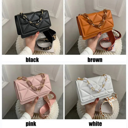 Fashion Women Shoulder Bag Handbags PU Leather Flap Bag Female Large Capacity Casual Crossobdy Clutch RELUX.STORE