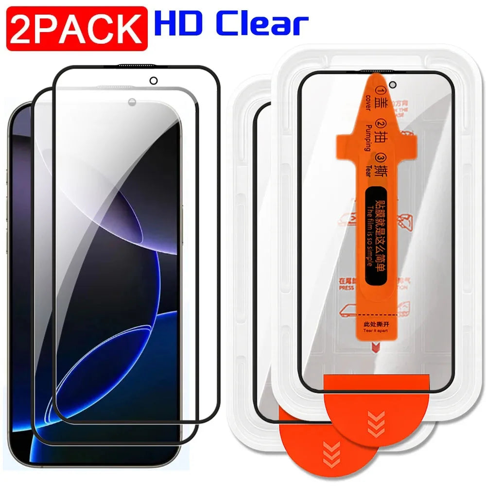 1/2/3Pcs Dust Free Installation Privacy Screen Protector for IPhone 16 17 Pro Max Plus 17 Air Anti-spy / HD Clear Tempered Glass RELUX.STORE