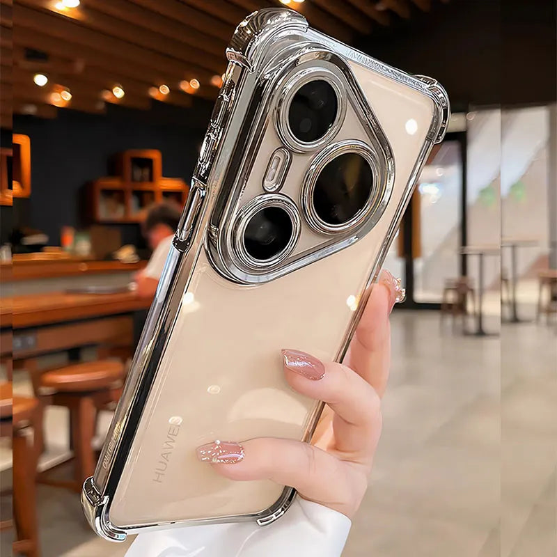 High-end Shockproof Cover For Huawei Pura80 pro Case Clear Silicone Bag For Huawei Pura 80 70 pro plus Ultra P50 P60 Phone Cases RELUX.STORE