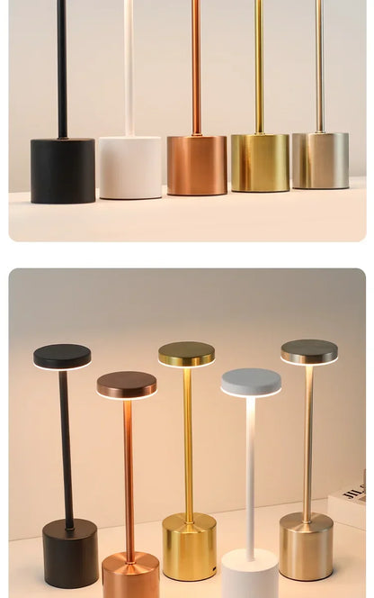 Rechargeable LED Night light Touch Table Lamp Writing Lamp Bedside Creative Ambient Lights Bar Outdoor Decoration Night Lighting