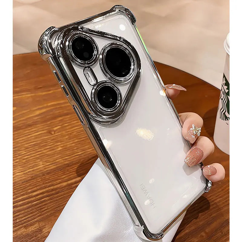 High-end Shockproof Cover For Huawei Pura80 pro Case Clear Silicone Bag For Huawei Pura 80 70 pro plus Ultra P50 P60 Phone Cases RELUX.STORE