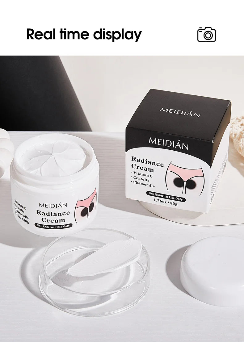 MEDIAN Radiance Cream For Body Brightening Elbows Knees Underarms Dark Spot Corrector Vitamin C Moisturizing Korean Skincare RELUX.STORE