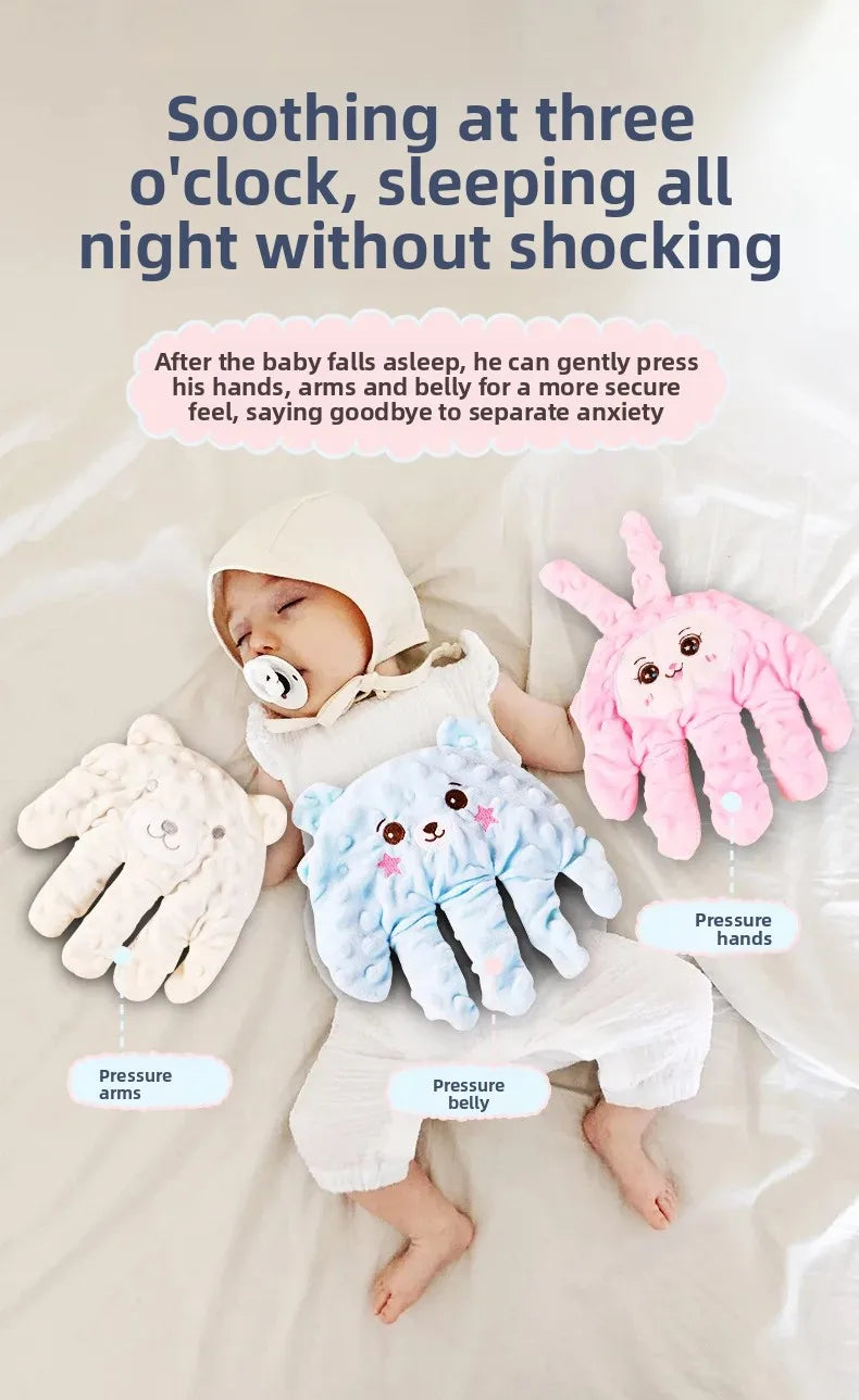 0-3Y Electric Baby Soothing Palm Hand Automatic Patting Sleep Companion Beater Sleeping Aid Pillow soother Toys for Calming Baby