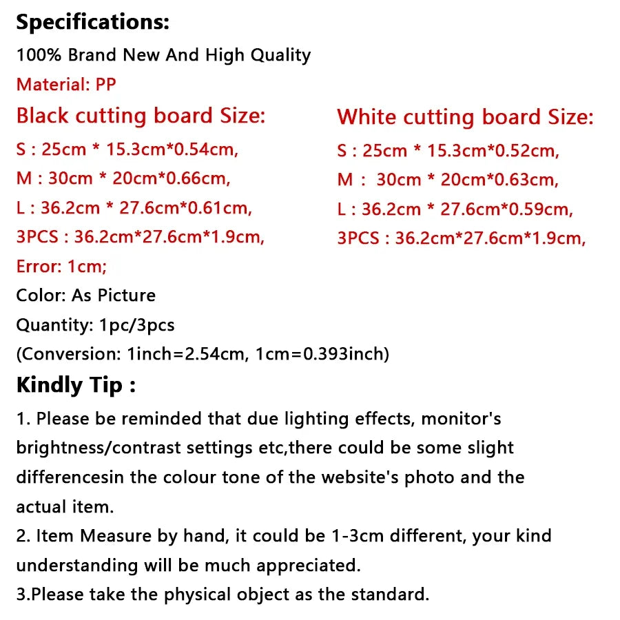 Marble Texture PP Cutting Board Antibacterial and Mildew Cutting Board Kitchen Vegetable Cutting Board Dishwasher Safe
