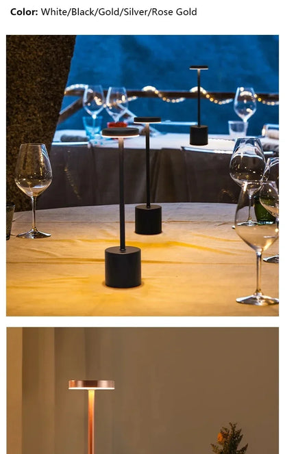 Rechargeable LED Night light Touch Table Lamp Writing Lamp Bedside Creative Ambient Lights Bar Outdoor Decoration Night Lighting