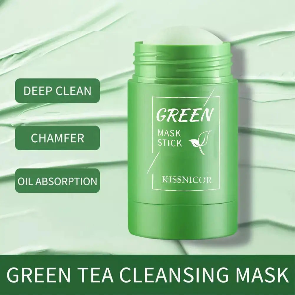 40g Remove Blackhead Green Tea Solid Mask Cleans Pores Stick Facial Blemish Black Dots Shrink Pores Korean Skin Care Cosmetics RELUX.STORE