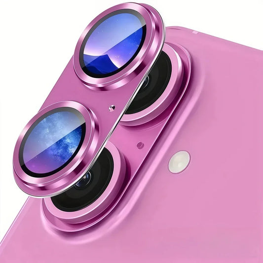 Metal Camera Glass For IPhone 16 Plus Metal Camera Alloy Ring Protector Back Cover For IPhone 16Plus 16+ Camera Lens Accessories