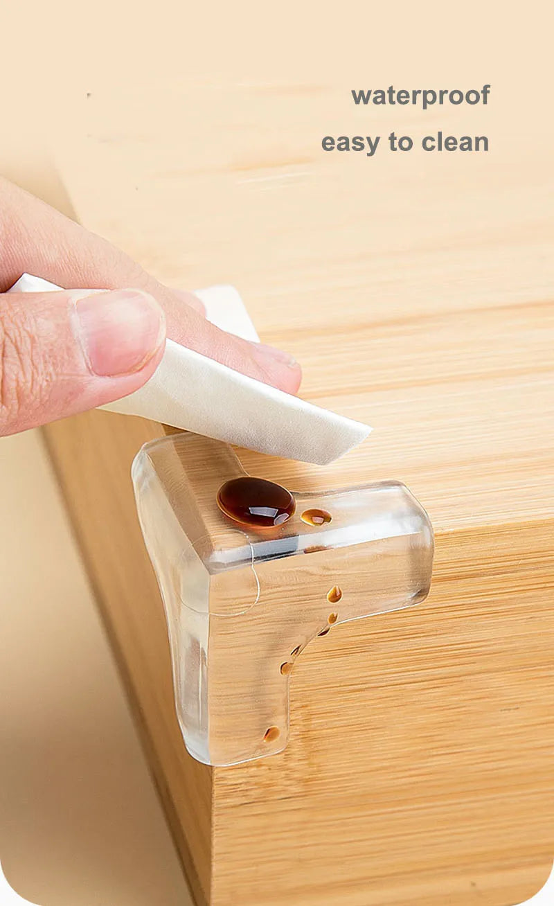4pcs/8pcs/12pcs Children Baby Safety Silicone Protector Table Corner Edge Protector Child Anti-collision Edge Protector RELUX.STORE