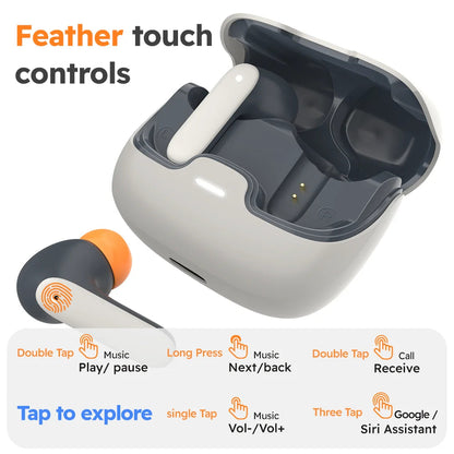 5.4 Bluetooth TWS Wireless Bluetooth Earphones Ultra-low Latency Dual Microphone ENC Noise Cancelling in Ear Bluetooth Earphones RELUX.STORE