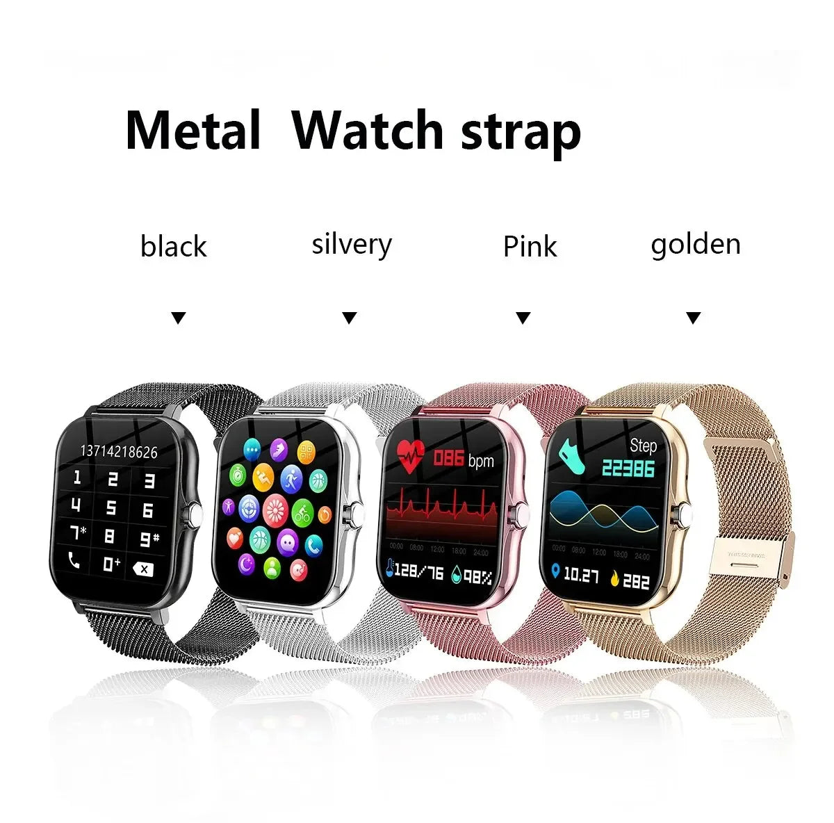 LAXASFIT Smart Watch For Men Women Gift Sports Fitness Watches Bluetooth Calls Digital Smartwatch Wristwatch