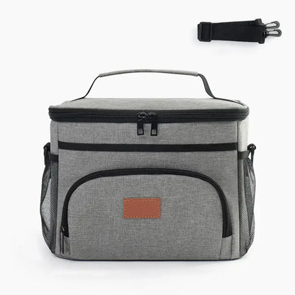 Large Capacity Leak Proof Lunch Backpack Thermal Large Picnic Cool and Warm Insulated Bag Outdoor Storage Shoulder Bag