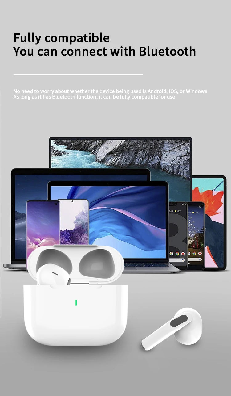 Original Air Pro True Wireless Bluetooth Earphones Headphones HiFi Sound Low Latency Noise Reduction Earbuds for IPhone Android RELUX.STORE