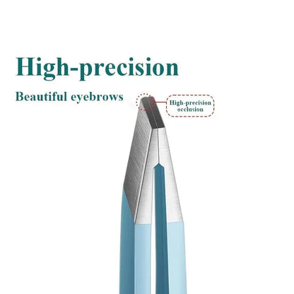 Eyebrow Tweezer Colorful Hair Beauty Fine Hairs Puller Stainless Steel Slanted Eye Brow Clips Removal Makeup Tools RELUX.STORE