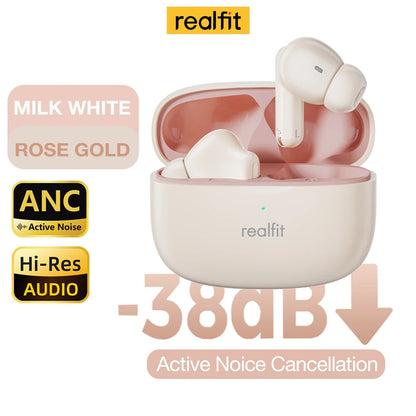 Realfit F3 ANC Active Noice Cancellation Bluetooth Earphones ENC Call HIFI Stereo Superb Bass Wireless Earbuds Sport Gaming RELUX.STORE