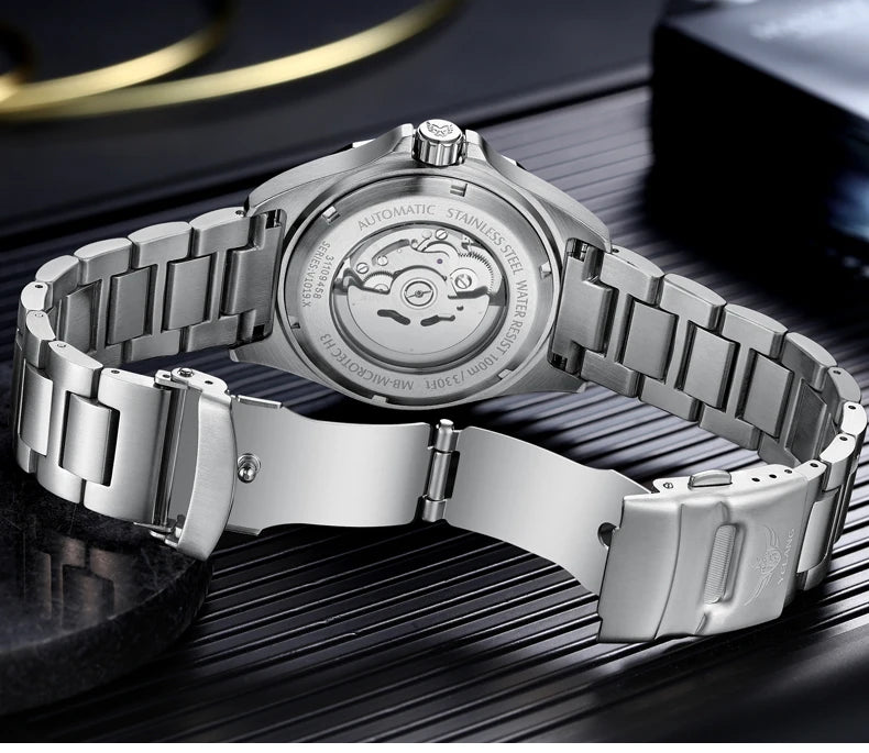 Yelang V1019 Brand 44MM Men Watch NH36 100M PROFESSIONAL WATERPROOF Deep Diving Mechanical Automatic Watch Sapphire Lens Reloj