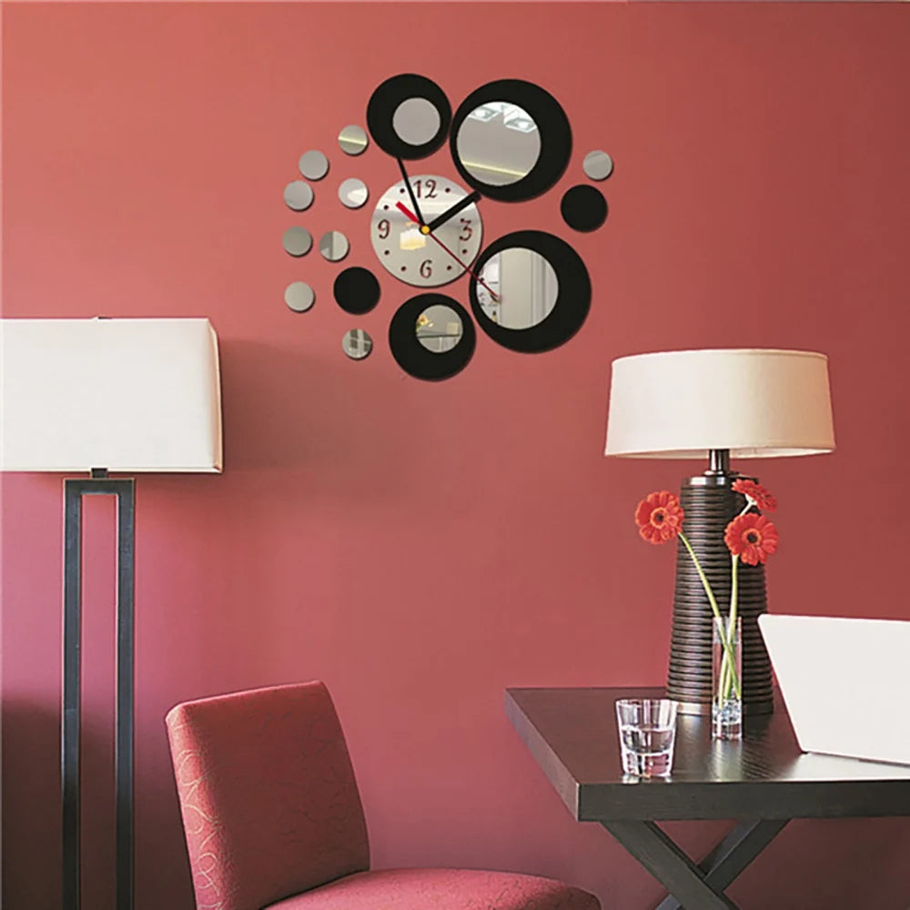 2024 New Wall Clock Watch Quartz Acryli Mirror Modern Wall Stickers 3D Arrival Design Luxury Cllocks Living Room Decration RELUX.STORE