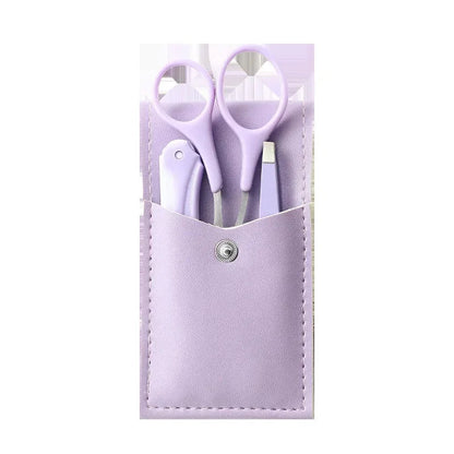 Private Label 3Pcs/Set Makeup Tools Portable Eyebrow Trimming Set Eyebrow Razor Eyebrow Scissors with Comb RELUX.STORE