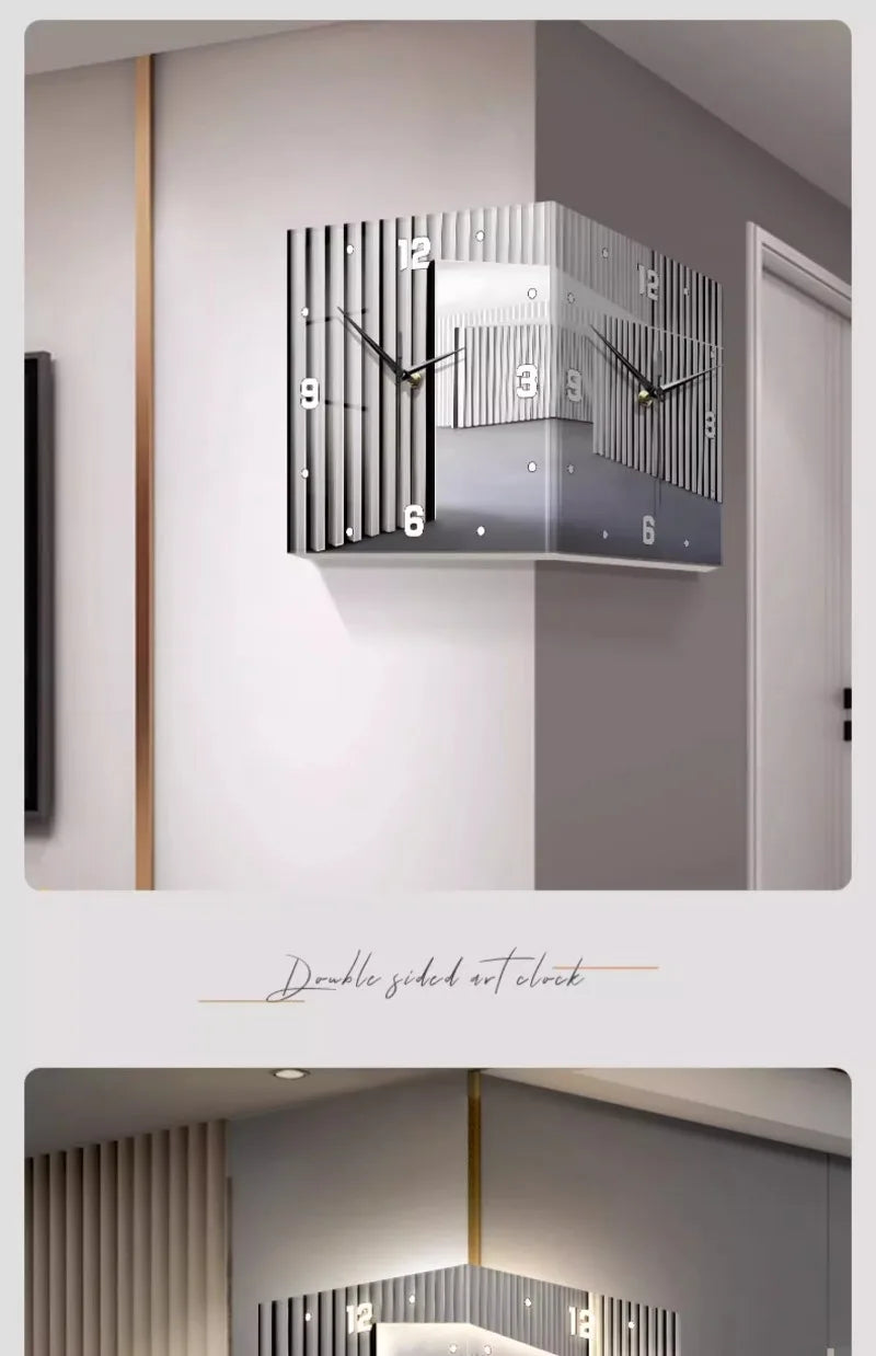 Nordic Wall Clocks Art Decor Led Elegant Wall Clock Modern Luxury Design Aesthetic Electronic Clocks Living Room Decorations